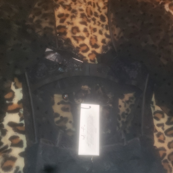 SOLD- Rare BLACK Delicate Lace Long-Sleeved Dress, For Love and Lemons, XXS - Picture 7 of 9